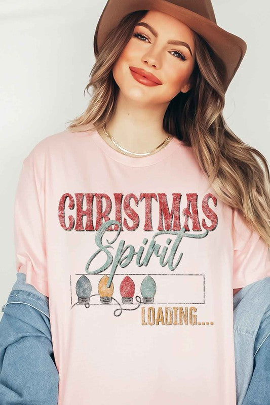 LOADING CHRISTMAS SPIRIT GRAPHIC TEE / T SHIRT