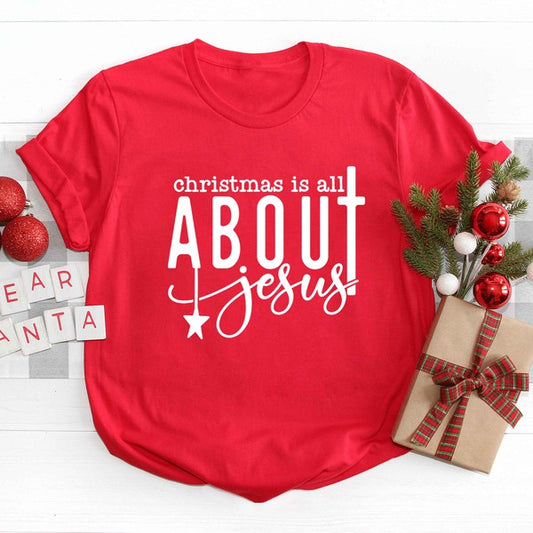 Christmas Is All About Jesus Short Sleeve Tee