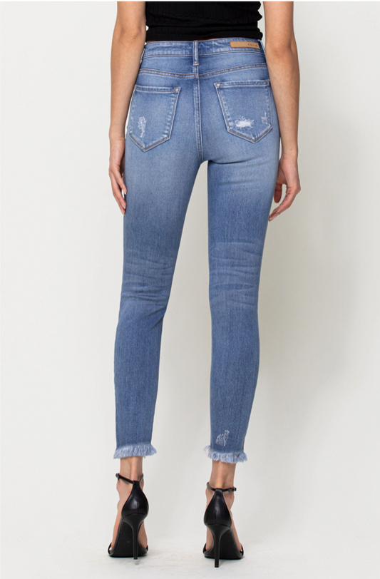 High Rise Crop Skinny