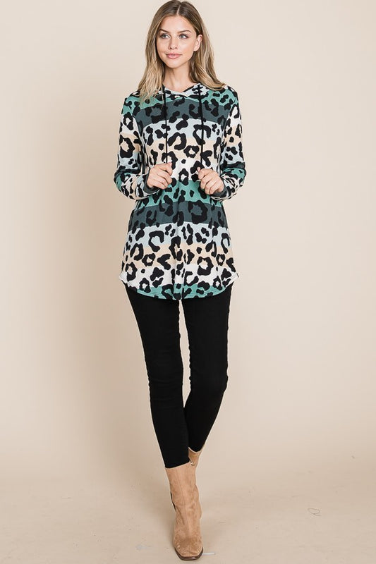 All-over Leopard Hoodie